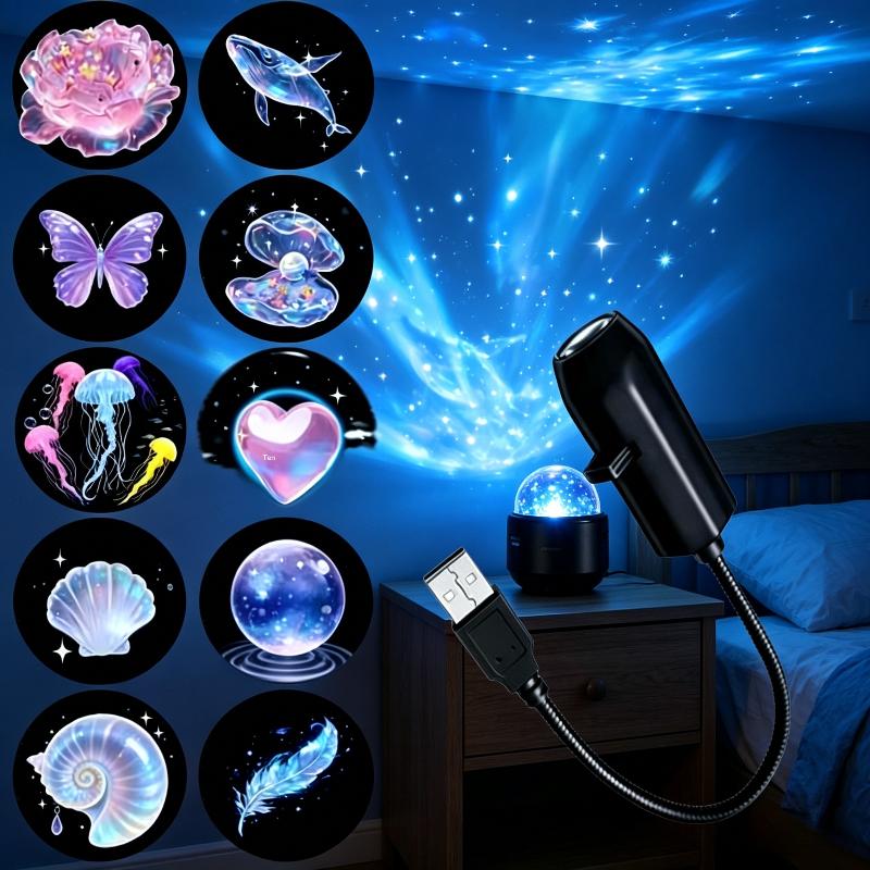 USB Magic Ocean Series Project - Lighting Mcqueen Bedroom Decor ulasan dan harga