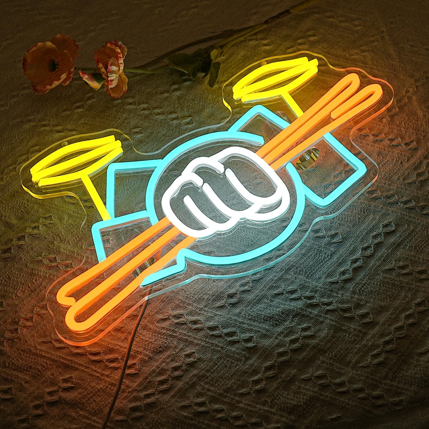 Drum Set Neon Sign USB Powered - Lighting Decoration Ideas ulasan dan harga