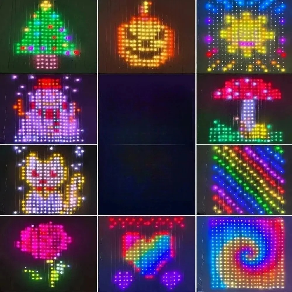 LED Pixel Curtain Lights Bluet - Lighting Christmas Decor ulasan dan harga
