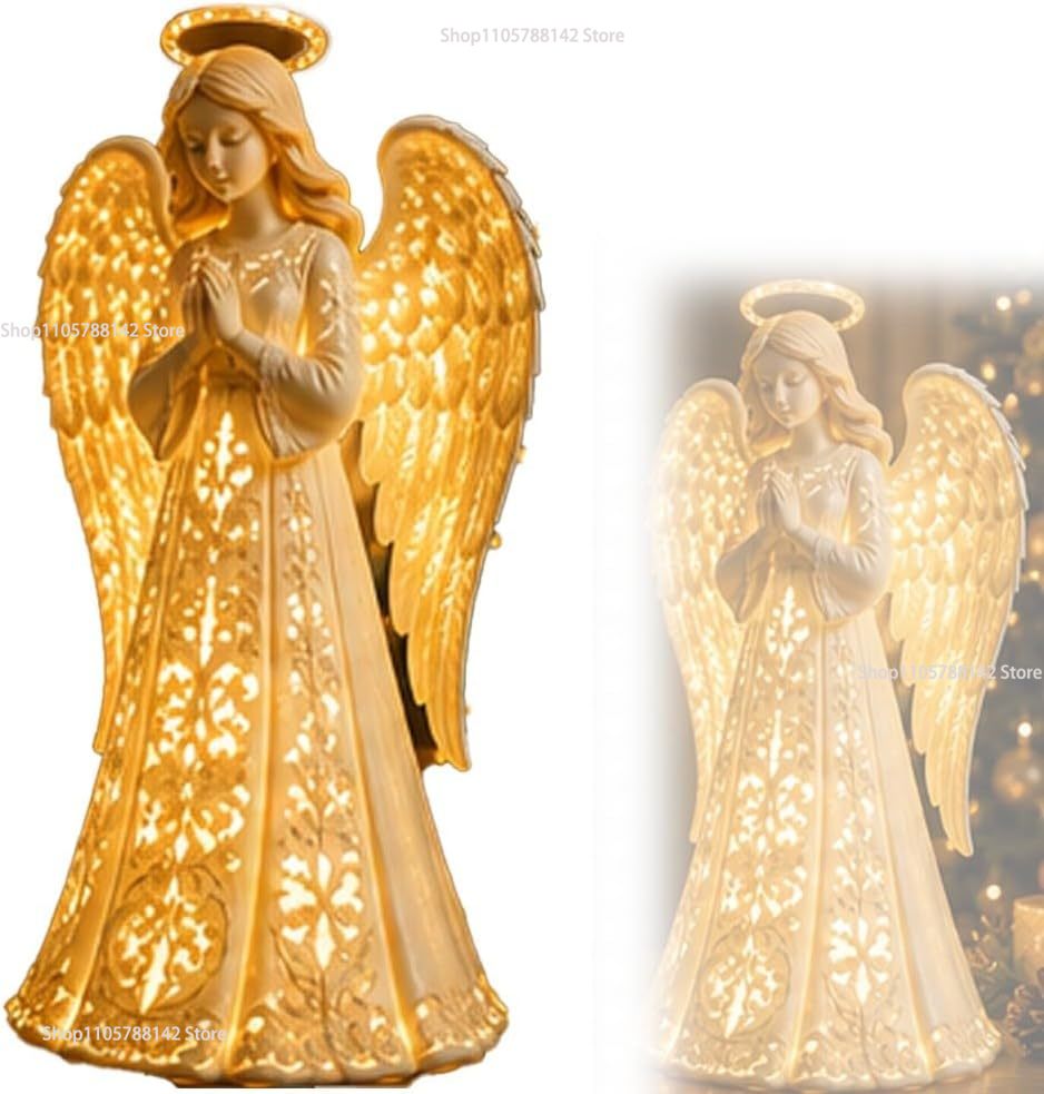 Christmas Angel Blessing Wall  - Lighting Christmas Decor ulasan dan harga