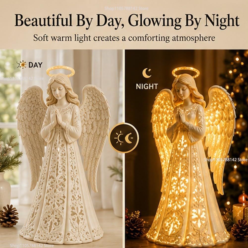 Christmas Angel Blessing Wall  - Lighting Christmas Decor ulasan dan harga