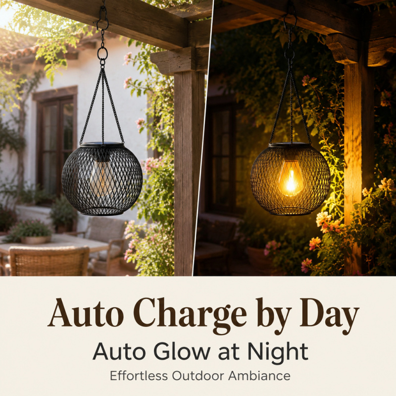 Solar Powered LED Hanging Floo - Lighting Decoration Ideas ulasan dan harga