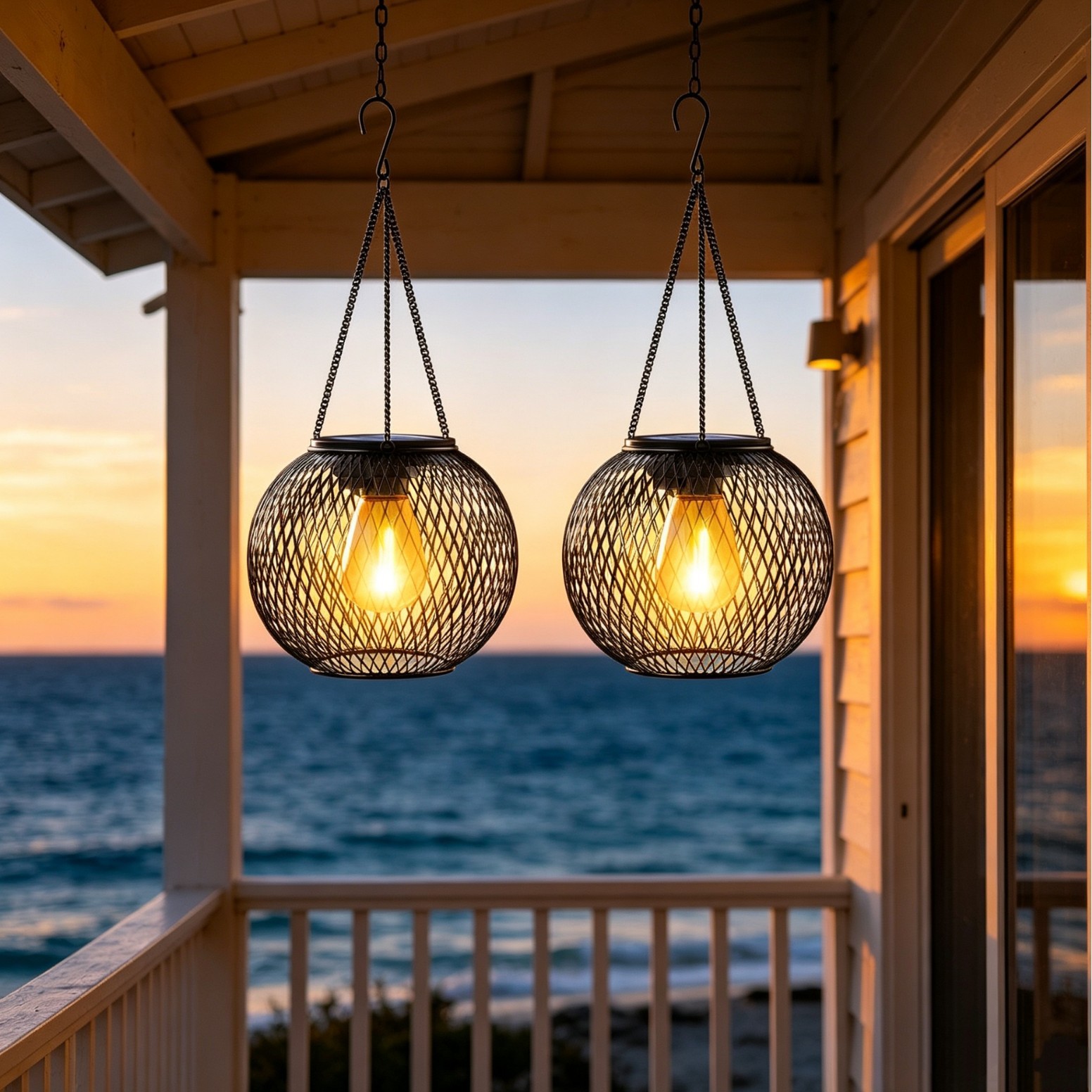 Solar Powered LED Hanging Floo - Lighting Decoration Ideas ulasan dan harga