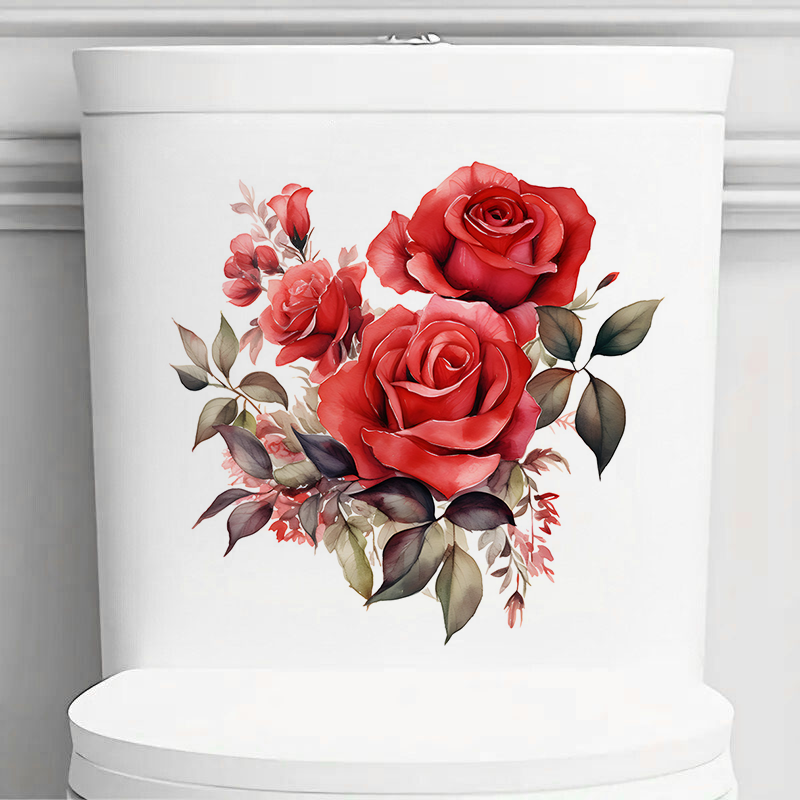 T2345# Beautiful Red Roses Sti - Lighting Mcqueen Bedroom Decor ulasan dan harga