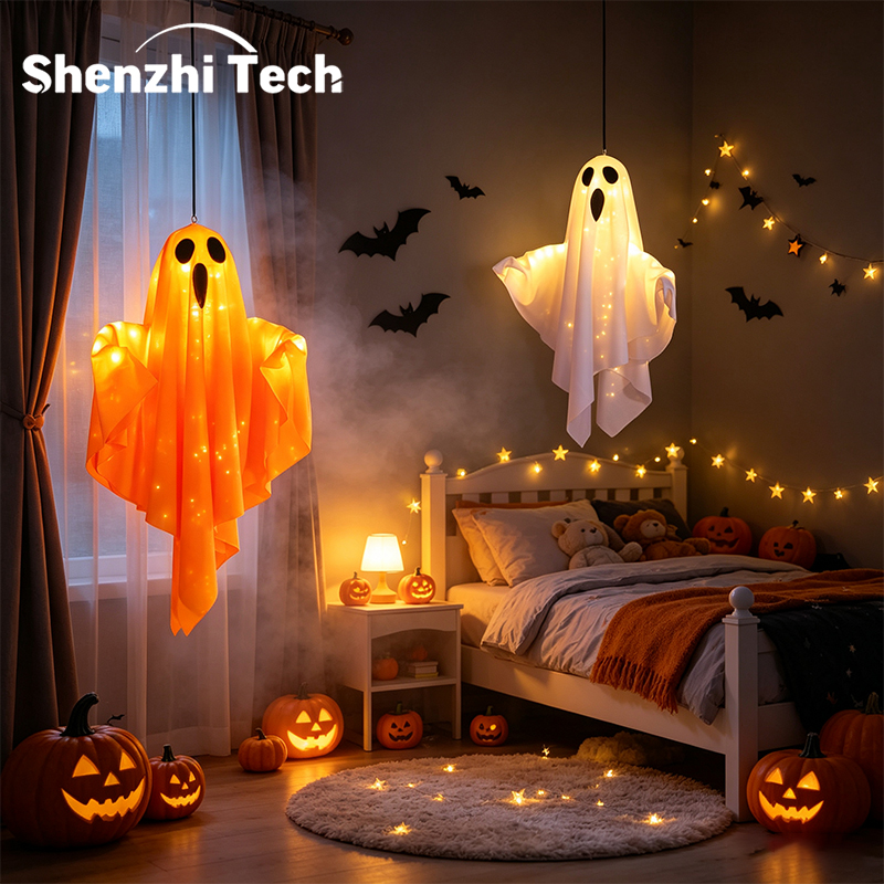 Halloween Hanging Light Up Gho - Decor Lighting Lamps ulasan dan harga
