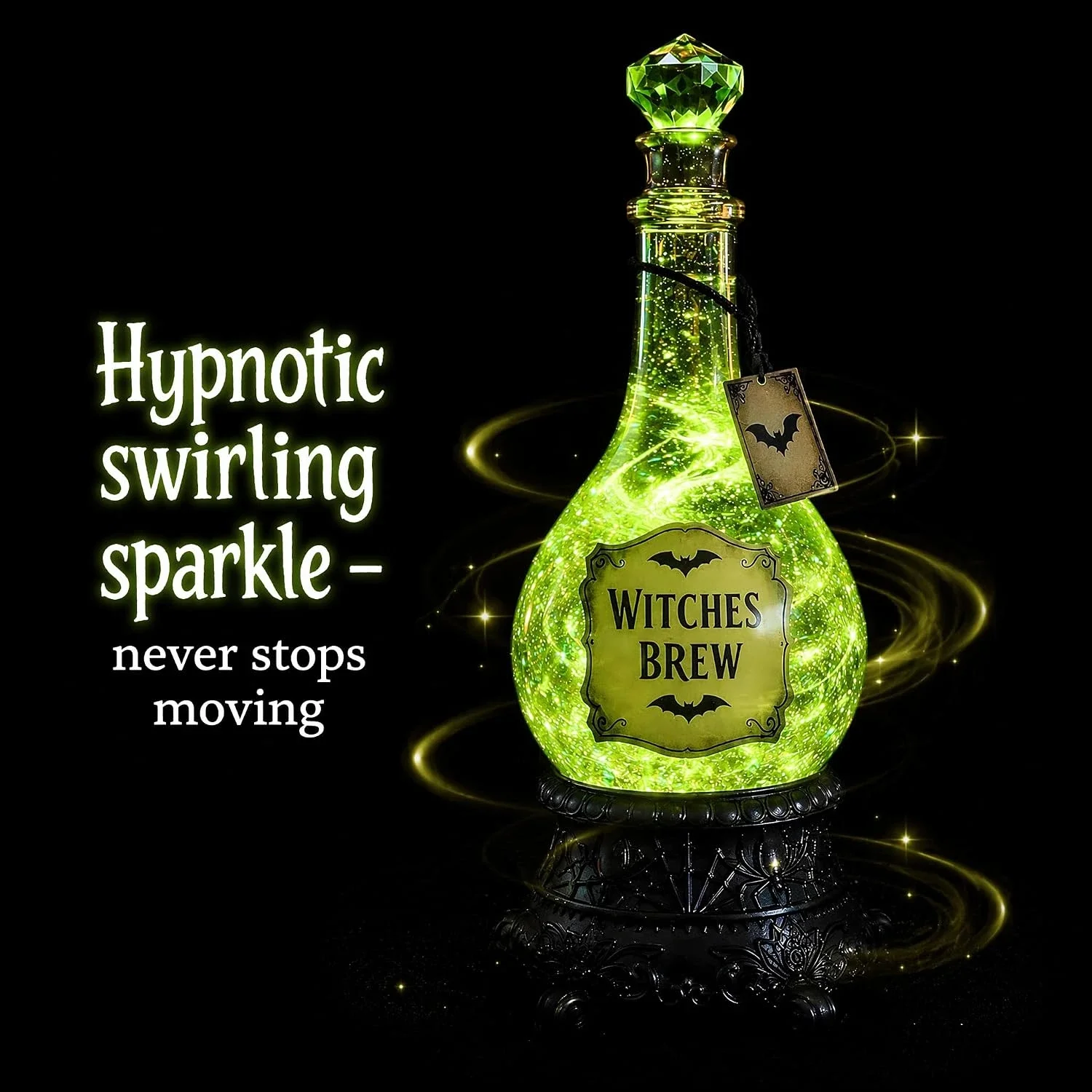 Lighted Witches’ Brew Bottle G - Up Lighting Decor ulasan dan harga