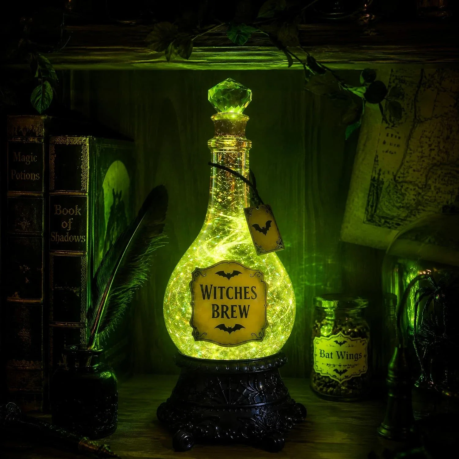 Lighted Witches’ Brew Bottle G - Up Lighting Decor ulasan dan harga
