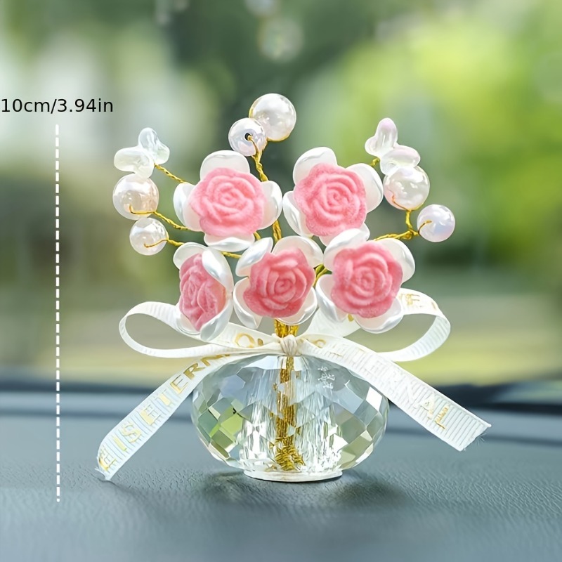 1PC Crystal Glass Rose Dashboa - Lighting Mcqueen Bedroom Decor ulasan dan harga