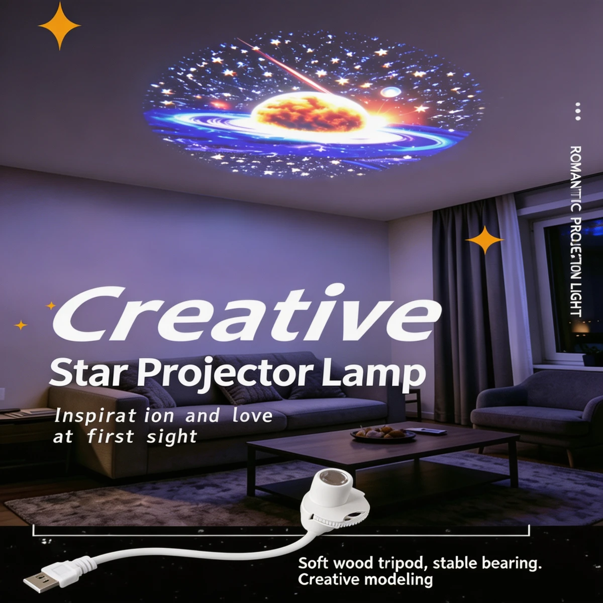 15 Patterns Starry Sky Project - Lighting Mcqueen Bedroom Decor ulasan dan harga