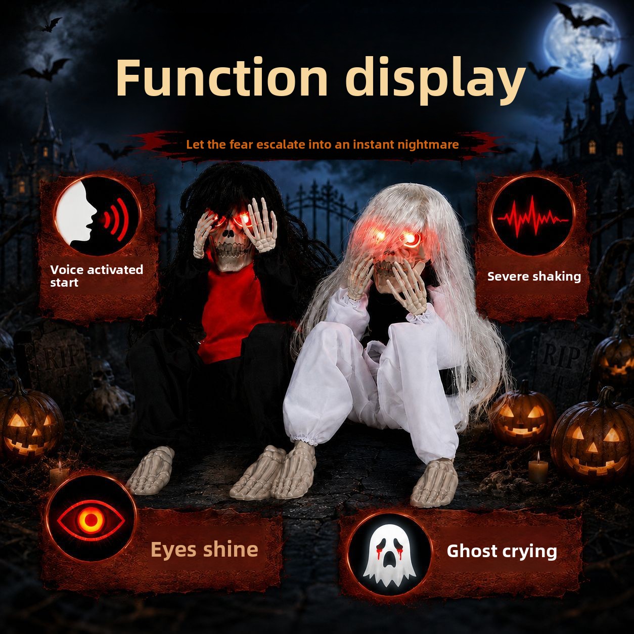 Halloween Outdoor Garden Sitti - Up Lighting Decor ulasan dan harga