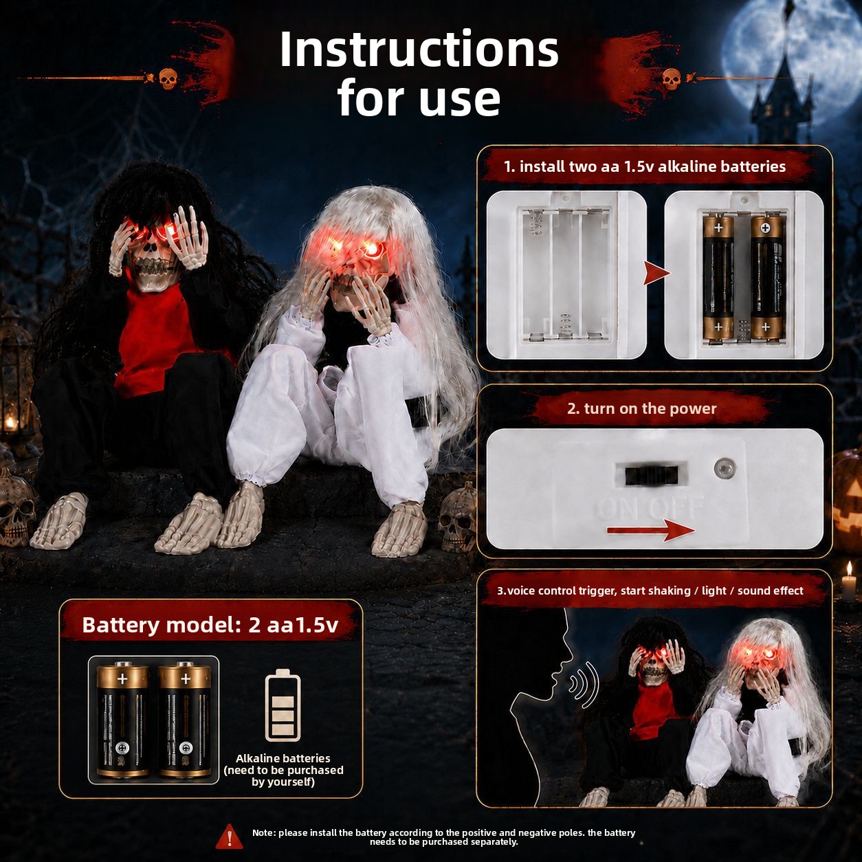 Halloween Outdoor Garden Sitti - Up Lighting Decor ulasan dan harga