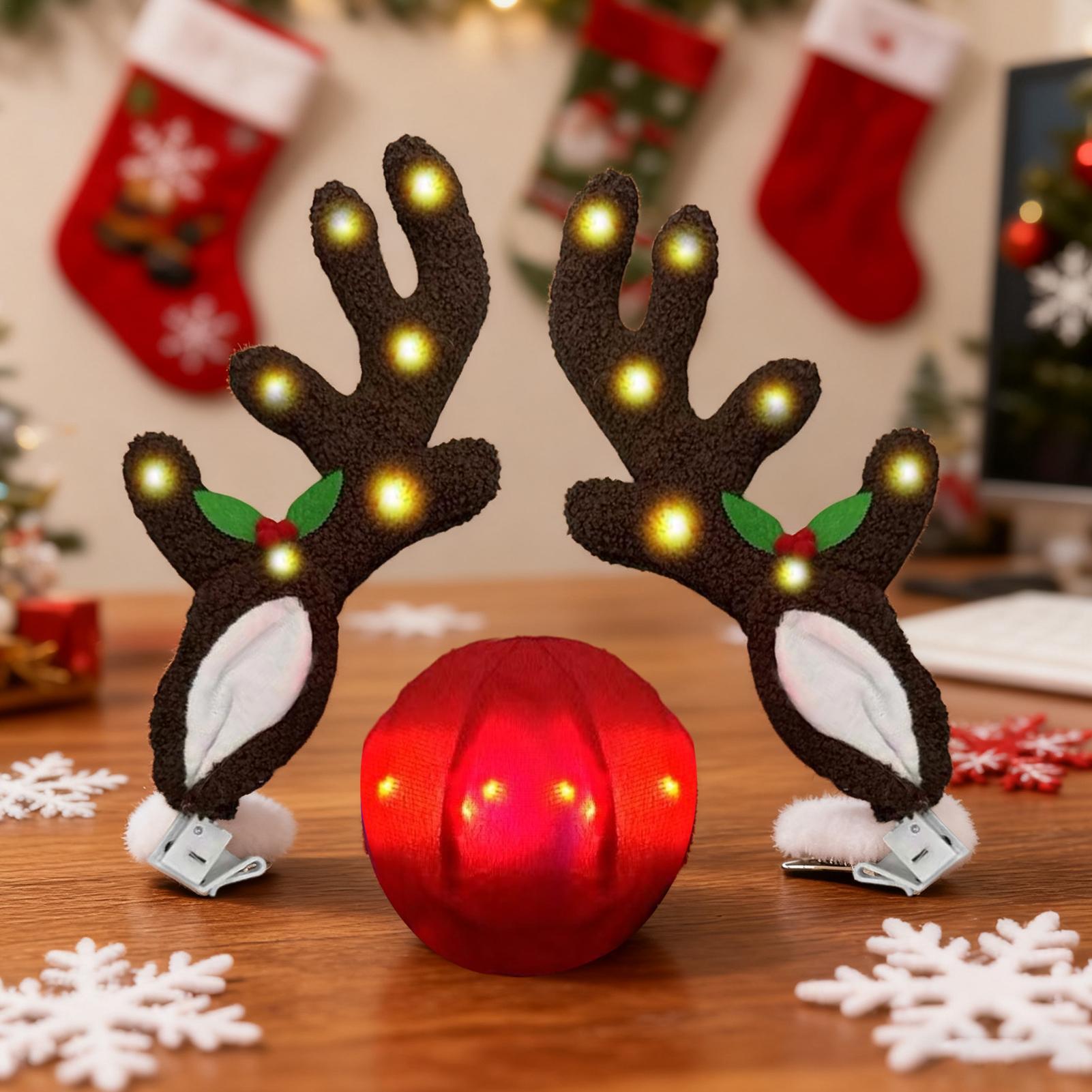 Car Reindeer Antlers Light Up  - Up Lighting Decor ulasan dan harga
