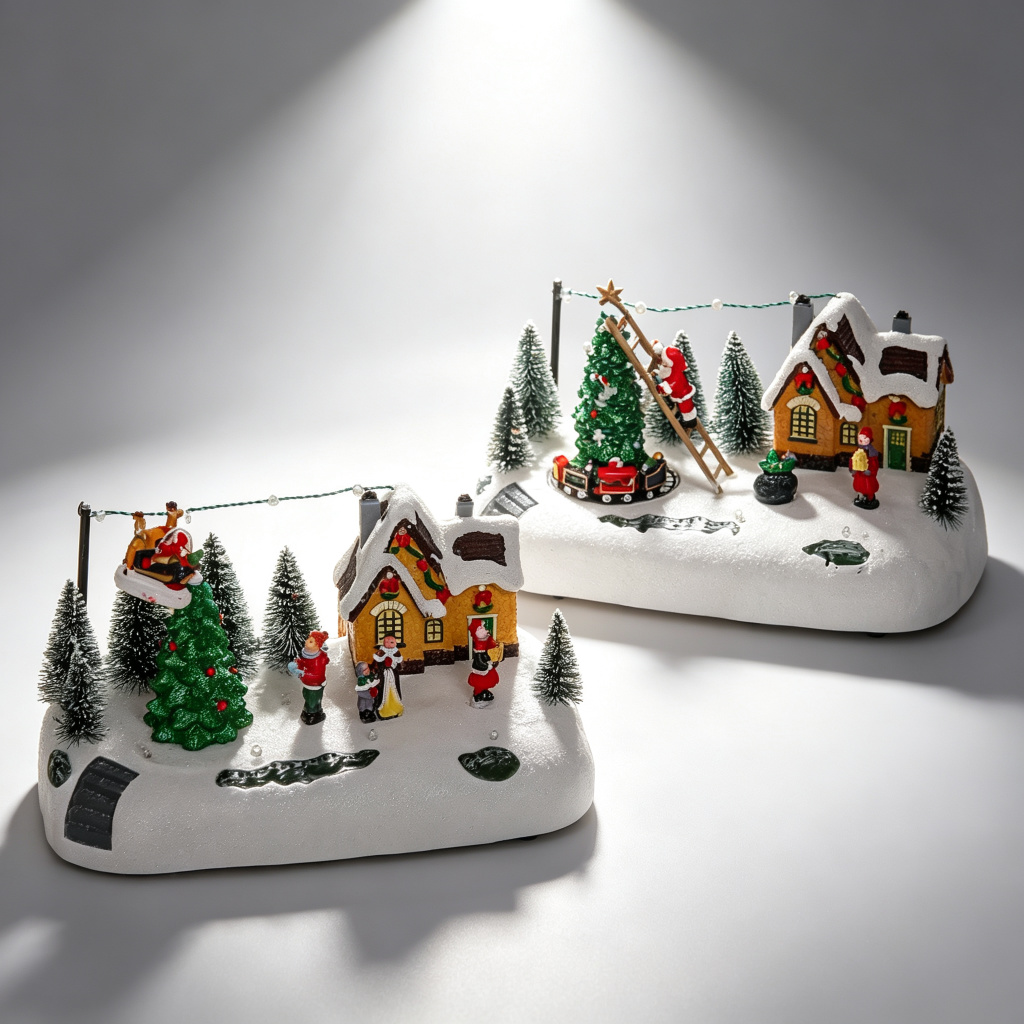 Musical Christmas Train Decor, - Up Lighting Decor ulasan dan harga