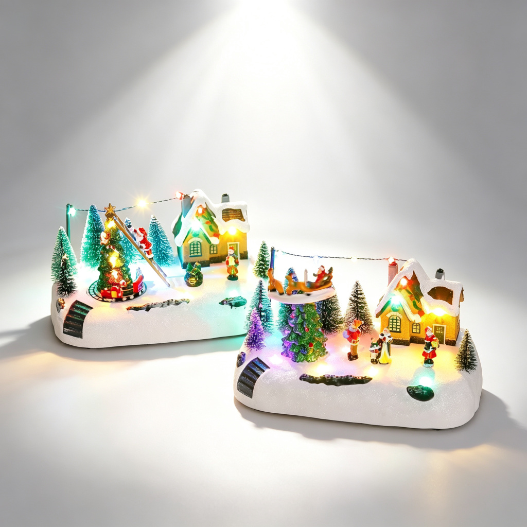 Musical Christmas Train Decor, - Up Lighting Decor ulasan dan harga