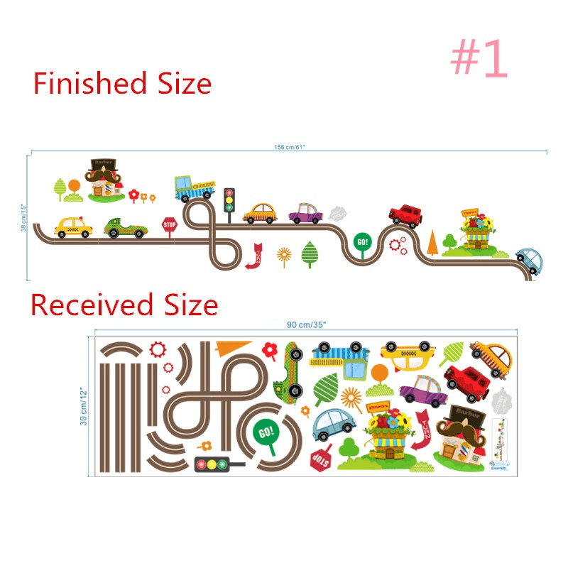 2Pcs/Lot Cartoon Cars Highway  - Lighting Mcqueen Bedroom Decor ulasan dan harga