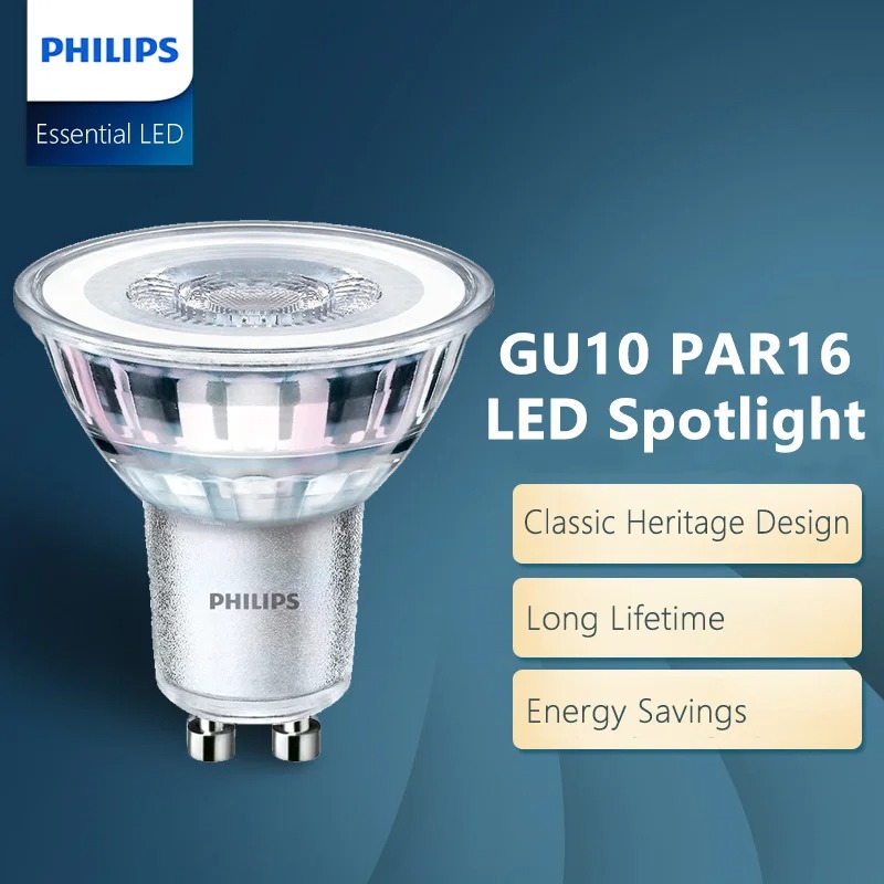 Philips GU10 PAR16 Essential C - Philips Bulb Led Classic ulasan dan harga