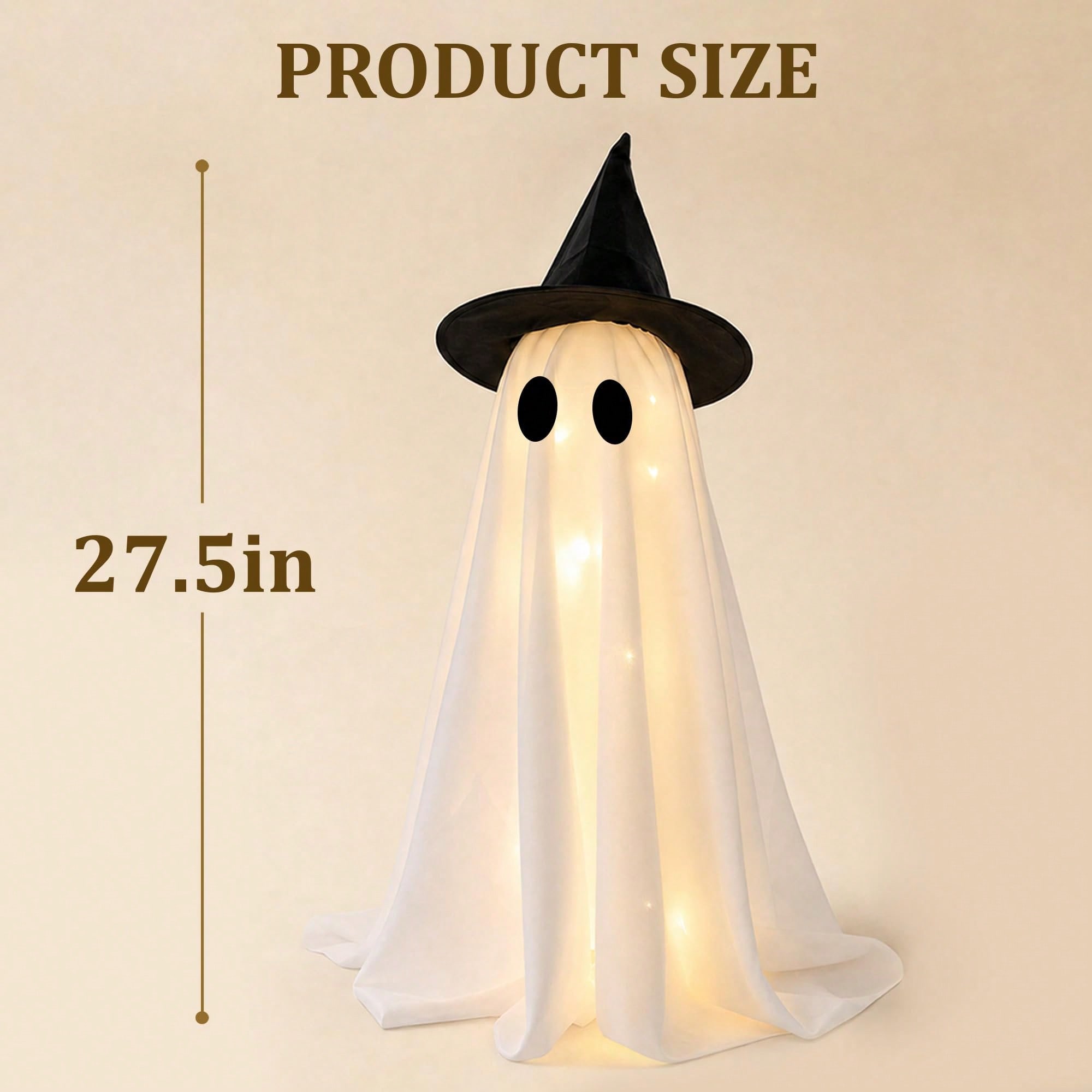 LED Light‑Up Witch Hat Ghost 2 - Up Lighting Decor ulasan dan harga