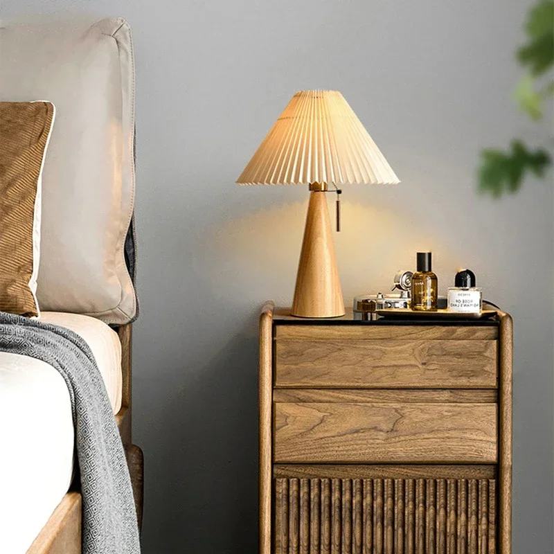 Retro Pleated Table Lamp Nordi - Decor Lighting Lamps ulasan dan harga