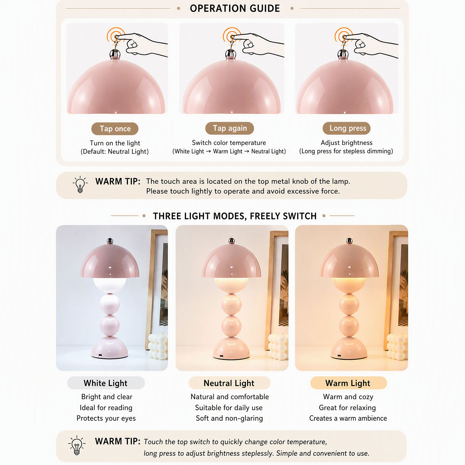 Vintage Mushroom Table Lamp US - Decor Lighting Lamps ulasan dan harga
