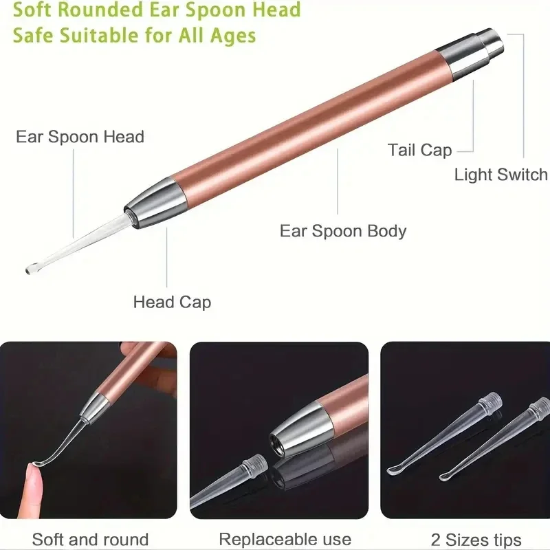 Stainless Steel Ear Scoop Ear  - Lighting Visual ulasan dan harga