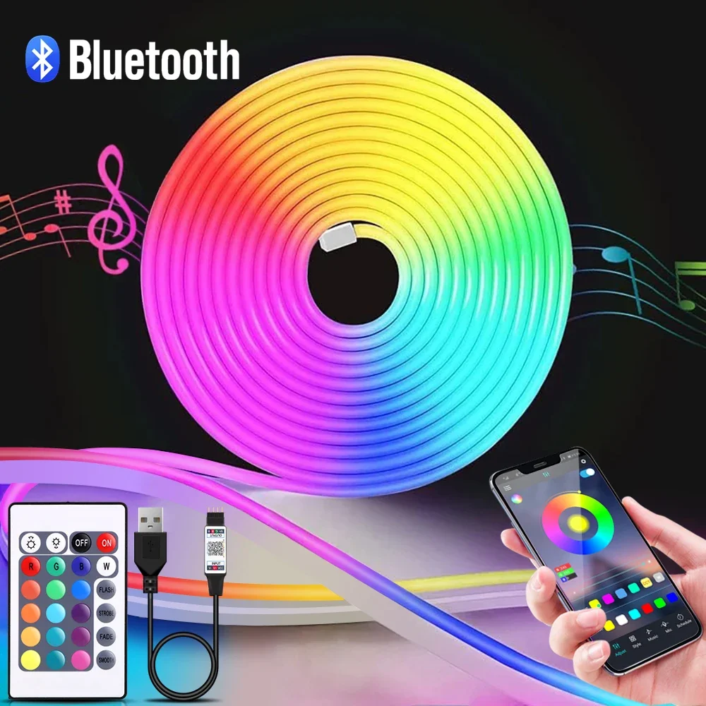 1-5m RGB LED Neon Strip Light  - Lighting Decoration Ideas ulasan dan harga